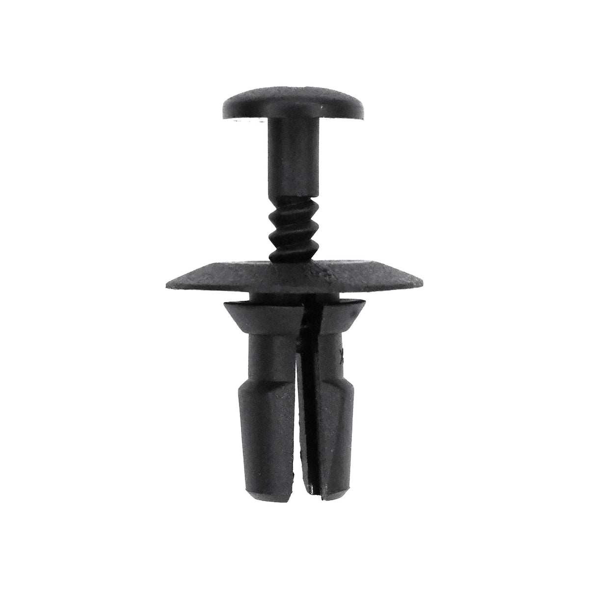 7mmx16mm Black Screw-Type Cowl Vent Retainer with Open End, 20mm Head