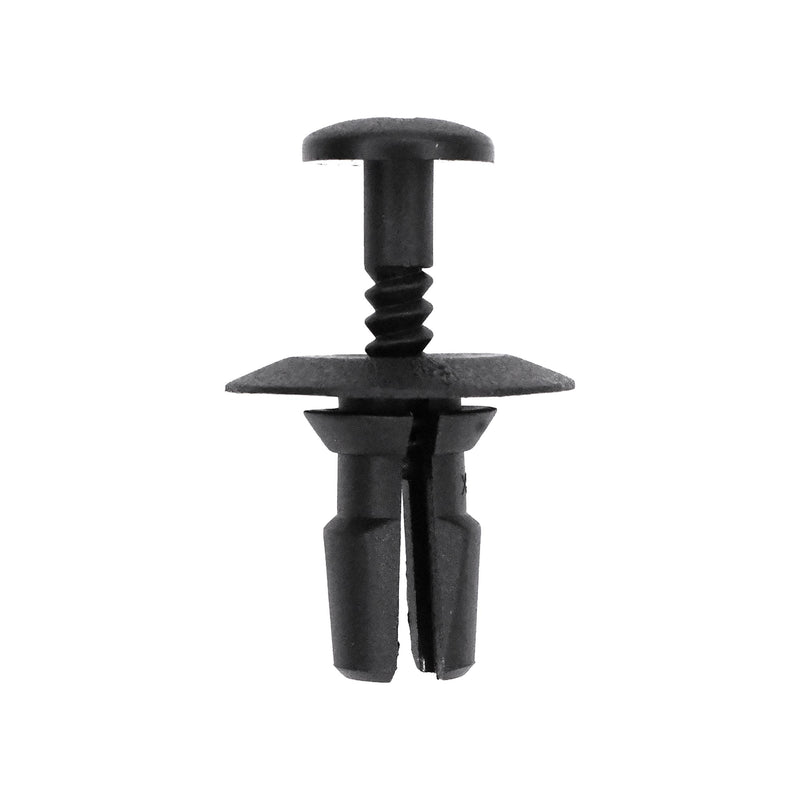 7mmx16mm Black Screw-Type Cowl Vent Retainer with Open End, 20mm Head