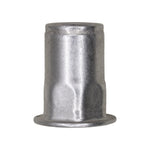 1/4"-20 Specialty Nutsert "- ", 0.300"- 0.165" Grip, 1/2" Head, Yellow Zinc Chromate