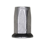 M6-1.0 Specialty Hex Nutsert, 0.5mm - 4.2mm Grip, 13mm Head, Yellow Zinc Chromate