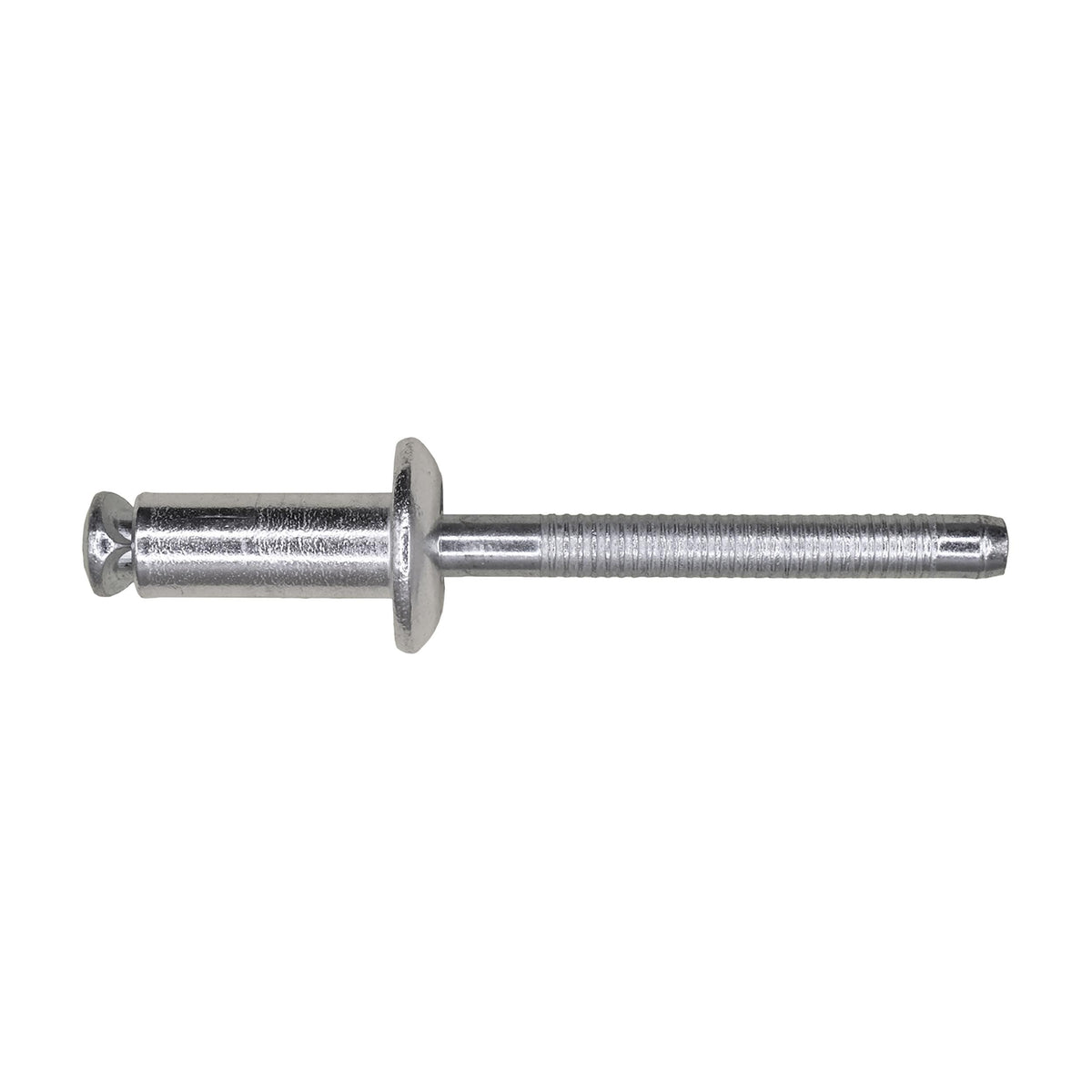 1/4" Peel-Type Rivet, 3/16"-1/4" Grip, Aluminum Body, Steel Mandrel