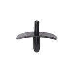 5mmx10mm Black Push-Type Retainer Head Size with Open End, 8mmx25mm Head