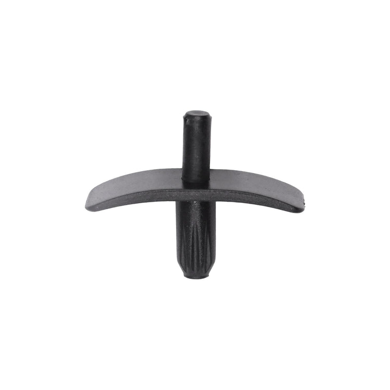 5mmx10mm Black Push-Type Retainer Head Size with Open End, 8mmx25mm Head