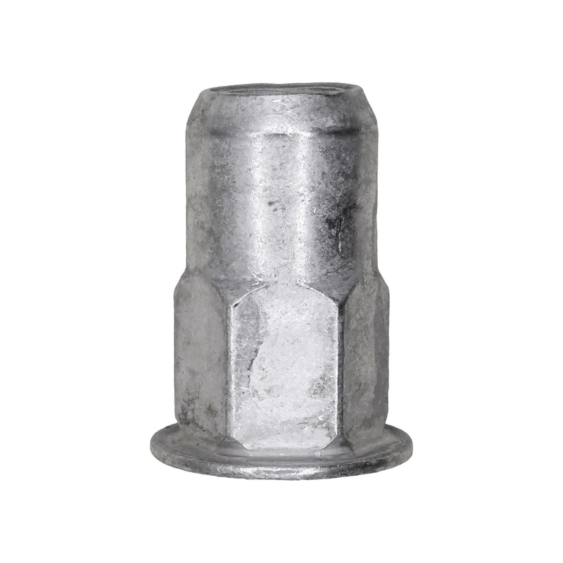 M8-1.25 Specialty Insert, 0.7mm - 4mm Grip, 17mm Head, Yellow Zinc Chromate