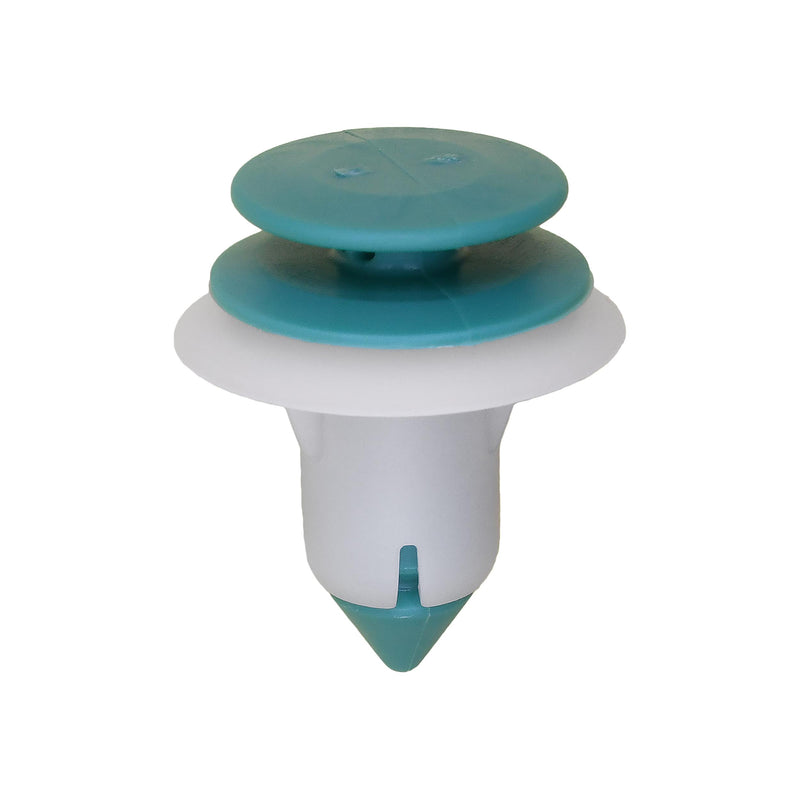 9mmx18mm Green & White Nylon Triple Head Trim Panel Christmas Tree Retainer, 20mm Head