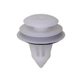 8.5mmx8.5mmx15mm White Nylon Triple Head Trim Panel Christmas Tree Retainer, 18mm Head