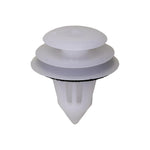 8.5mmx8.5mmx15mm White Nylon Triple Head Trim Panel Christmas Tree Retainer, 18mm Head