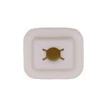 #12 White Nylon Screw Grommet Head Size, 5/8"x3/4" Head