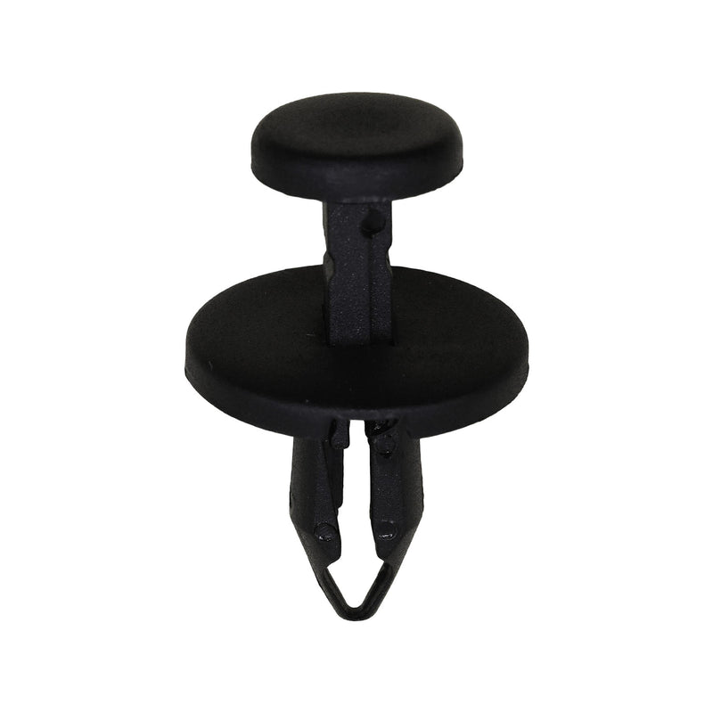 7mmx17mm Black Push-Type Retainer with Closed End, 20mm Head