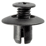 8mmx9mm Black Screw-Type Fender Retainer with Open End, 18mm Head