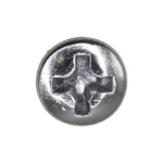 #10x1-1/2" Phillips Oval Head Tapping Screw, Type A/AB, Chrome, #6