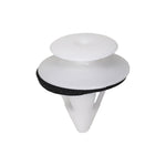11mmx14mm White Nylon Double Head Molding Christmas Tree Retainer, 18mm Head