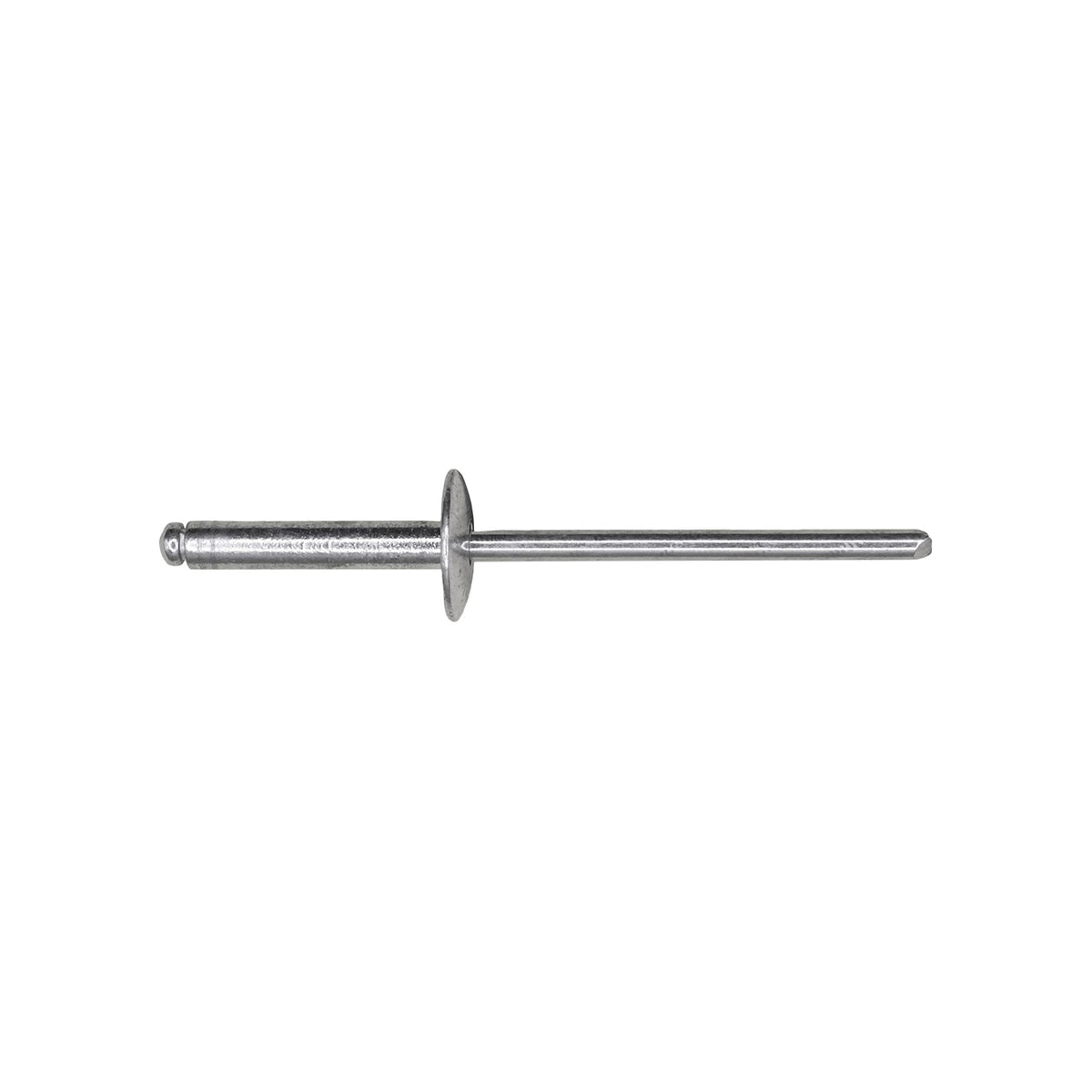 1/8"x5/8" Silver Large Dome Head Aluminum Rivet, 3/8"-1/2" Grip, Aluminum Body, Aluminum Mandrel