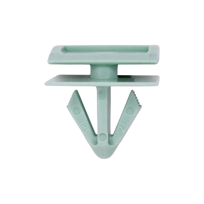 7/16"x9/16" Green Nylon Molding Clip