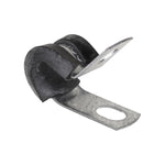 1/4" Steel Clamp with Neoprene Jacket, Zinc
