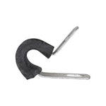 1/4" Steel Clamp with Neoprene Jacket, Zinc