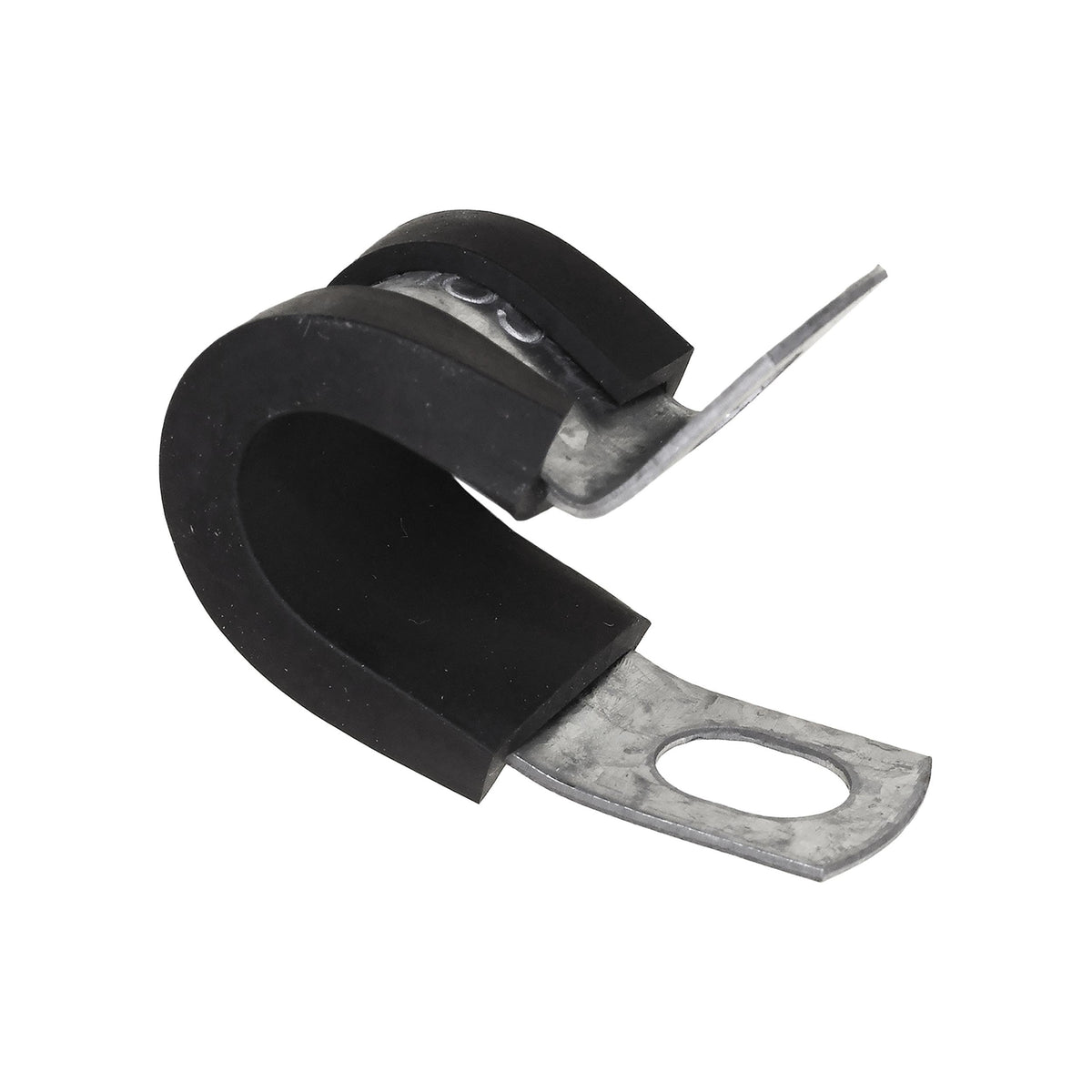 3/8" Steel Clamp with Neoprene Jacket, Zinc
