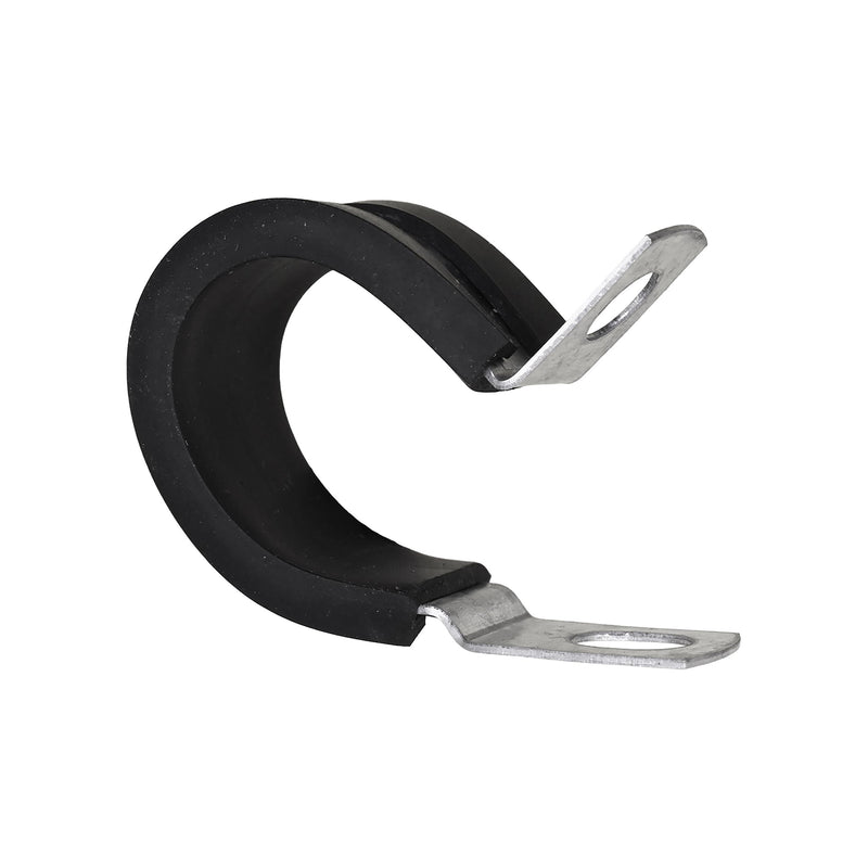 3/4" Steel Clamp with Neoprene Jacket, Zinc
