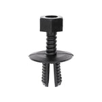 8mmx13mm Black Screw-Type Retainer with Open End, 20mm Head