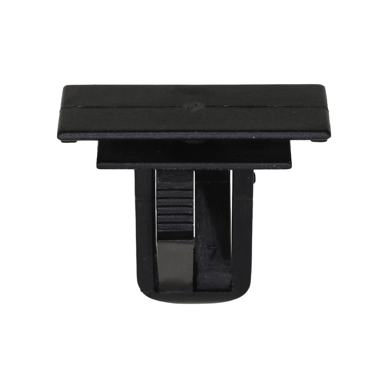 27/32" Black Nylon Bumper Fascia Retainer, 1/2"x1-3/16" Head