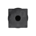 15mmx17mm Black Nylon Lamp Housing Grommet, 24mmx24mm Head