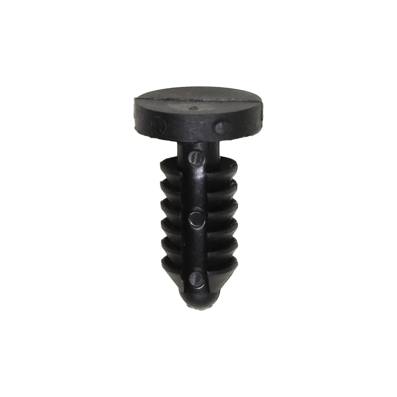 6mmx14mm Black Nylon Single Head Bumper Cover Christmas Tree Retainer, 9mm Head