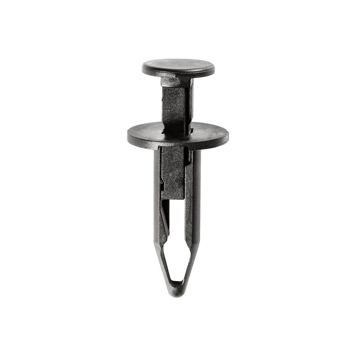 8mmx27mm Black Push-Type Retainer with Closed End, 16.5mm Head
