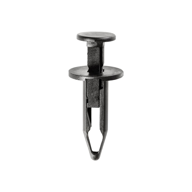 8mmx27mm Black Push-Type Retainer with Closed End, 16.5mm Head