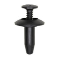 6.3mmx18mm Black Santoprene Rubber Screw-Type Retainer with Closed End, 18mm Head