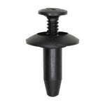 6.3mmx18mm Black Santoprene Rubber Screw-Type Retainer with Closed End, 18mm Head