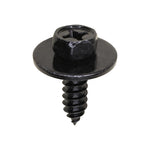 M6.3-1.81x20mm Phillips Hex Head SEMS Tapping Screw, Type A/AB, 20mm Washer, Black Zinc