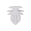 8.5mmx9.5mmx11mm White Nylon Triple Head Christmas Tree Retainer, 15mm Head