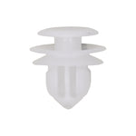 8.5mmx9.5mmx11mm White Nylon Triple Head Christmas Tree Retainer, 15mm Head