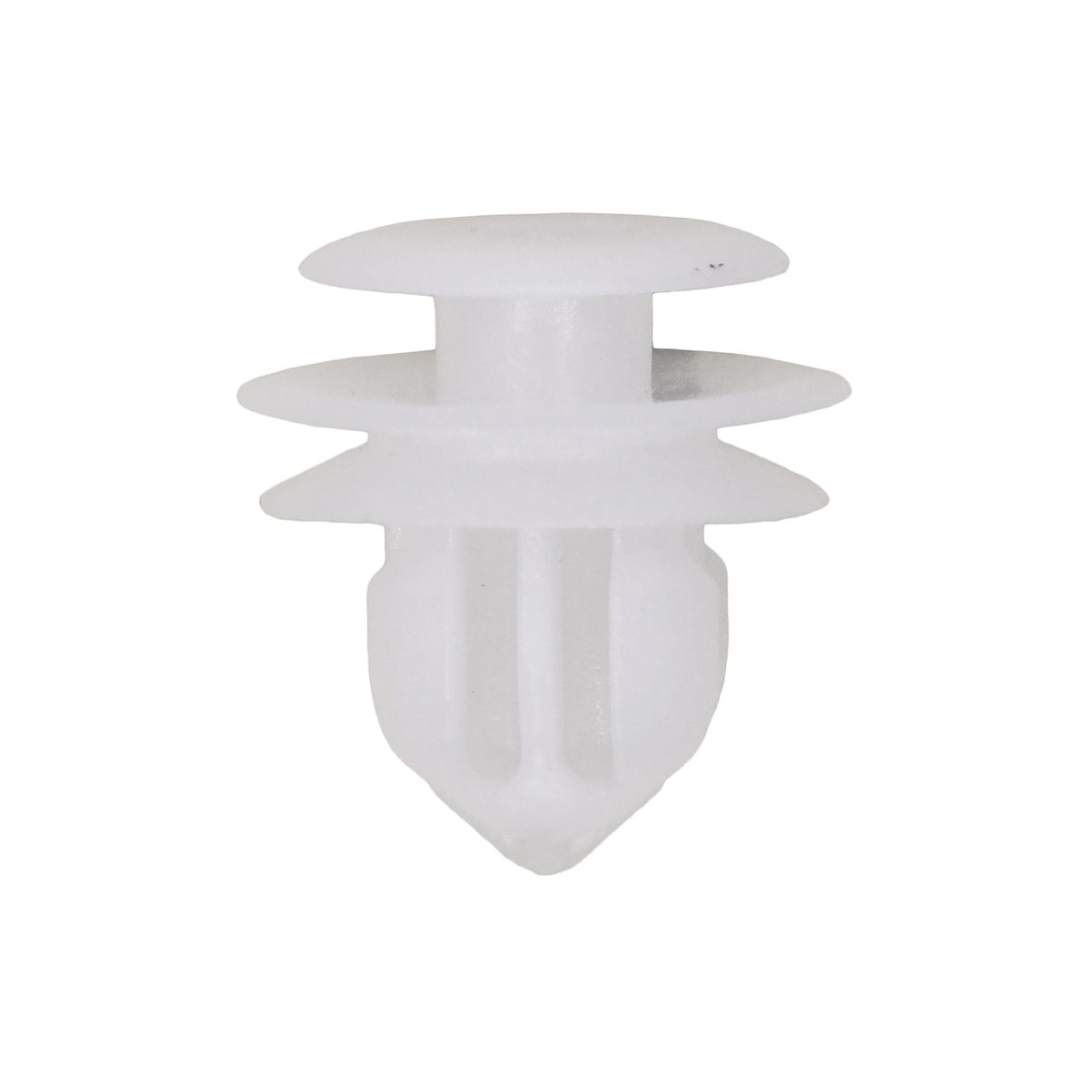8.5mmx9.5mmx11mm White Nylon Triple Head Christmas Tree Retainer, 15mm Head