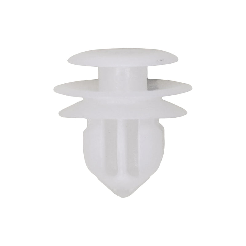 8.5mmx9.5mmx11mm White Nylon Triple Head Christmas Tree Retainer, 15mm Head