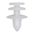 9mmx15mm White Nylon Triple Head Trim Panel Christmas Tree Retainer, 22mm Head