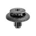 7mmx8mm Black Screw-Type Retainer with Open End, 20mm Head, Phillips
