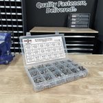 Inch Stainless Steel Phillips Pan Head Machine Screws, Hex Nuts, Flat & Lock Washers - 1921 PCS