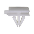 9mmx14mm White Nylon Rocker Molding Clip, 12mmx20mm Top Head Size