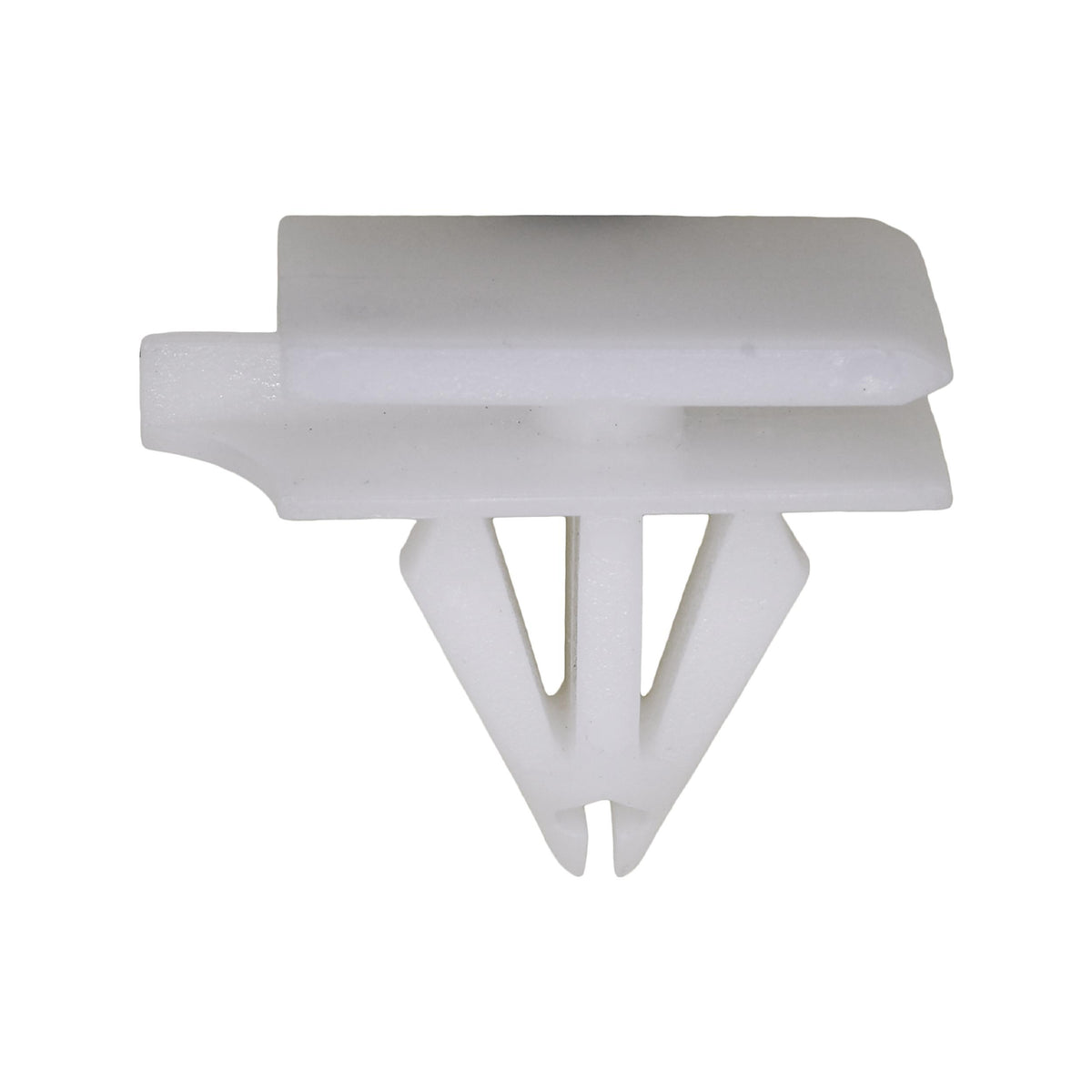 9mmx14mm White Nylon Rocker Molding Clip, 12mmx20mm Top Head Size
