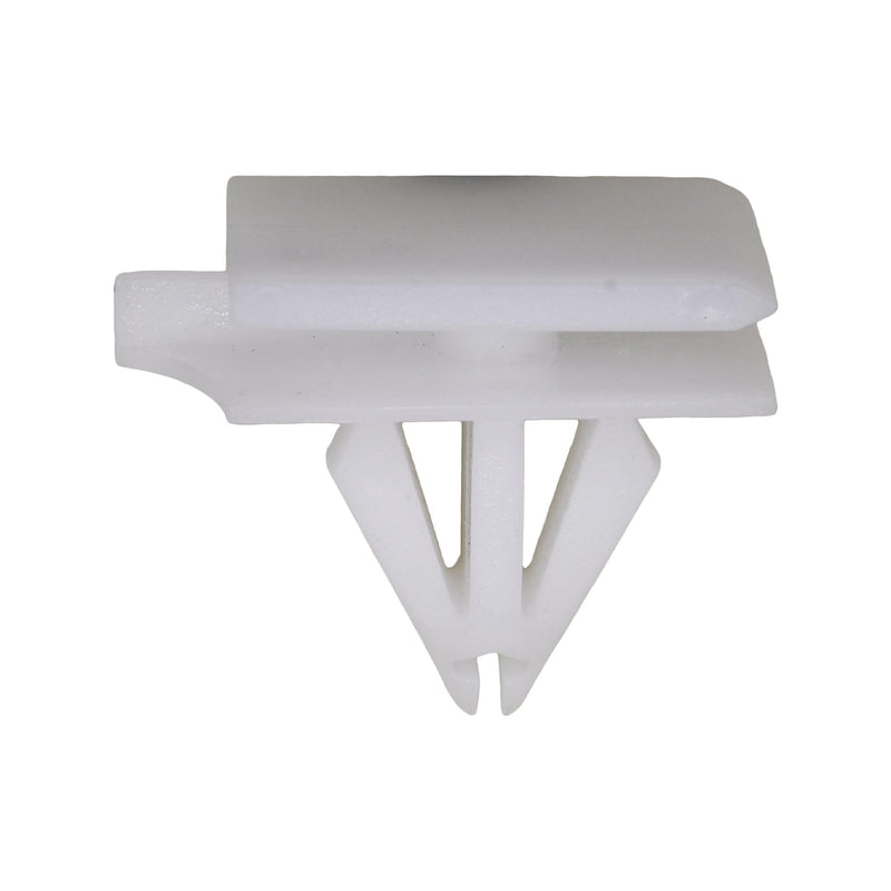 9mmx14mm White Nylon Rocker Molding Clip, 12mmx20mm Top Head Size