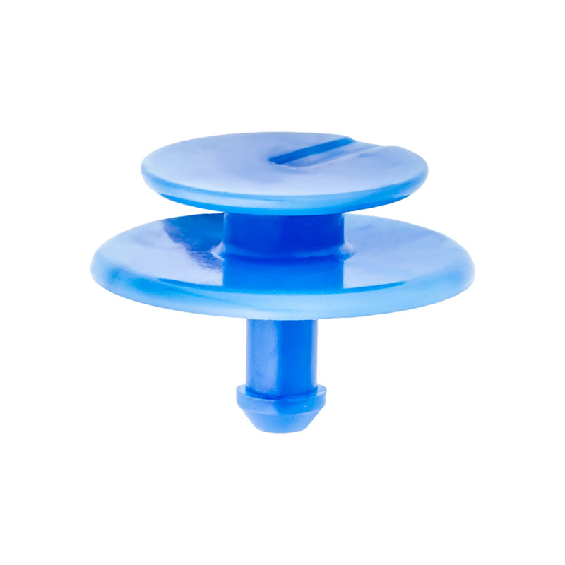3mmx7mm Blue Nylon Double Head Cowl Vent Christmas Tree Retainer, 16mm Head
