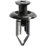 9mmx20mm Black Screw-Type Front Bumper Retainer with Closed End, 18mm Head