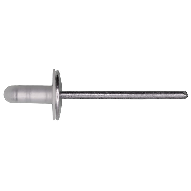 3/16" Specialty Rivet Aluminum/Steel, 1/8"-5/16" Grip, Aluminum Body, Steel Mandrel