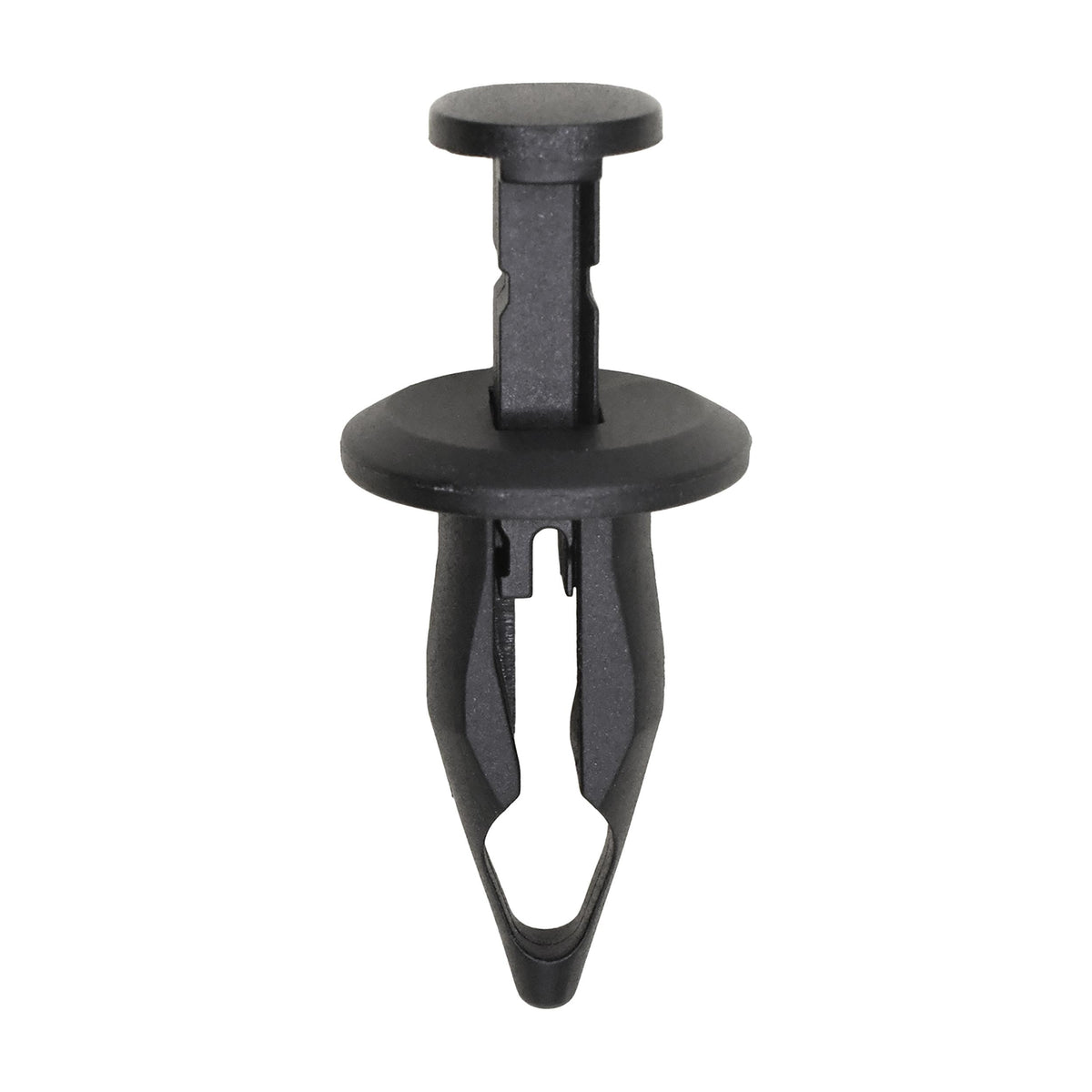 10mmx26mm Black Push-Type Front Bumper Cover Retainer with Closed End, 18mm Head