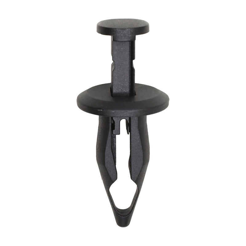 10mmx26mm Black Push-Type Front Bumper Cover Retainer with Closed End, 18mm Head