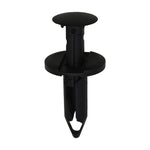 8mmx26mm Black Push-Type Retainer with Closed End, 20mm Head