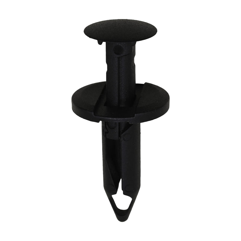 8mmx26mm Black Push-Type Retainer with Closed End, 20mm Head