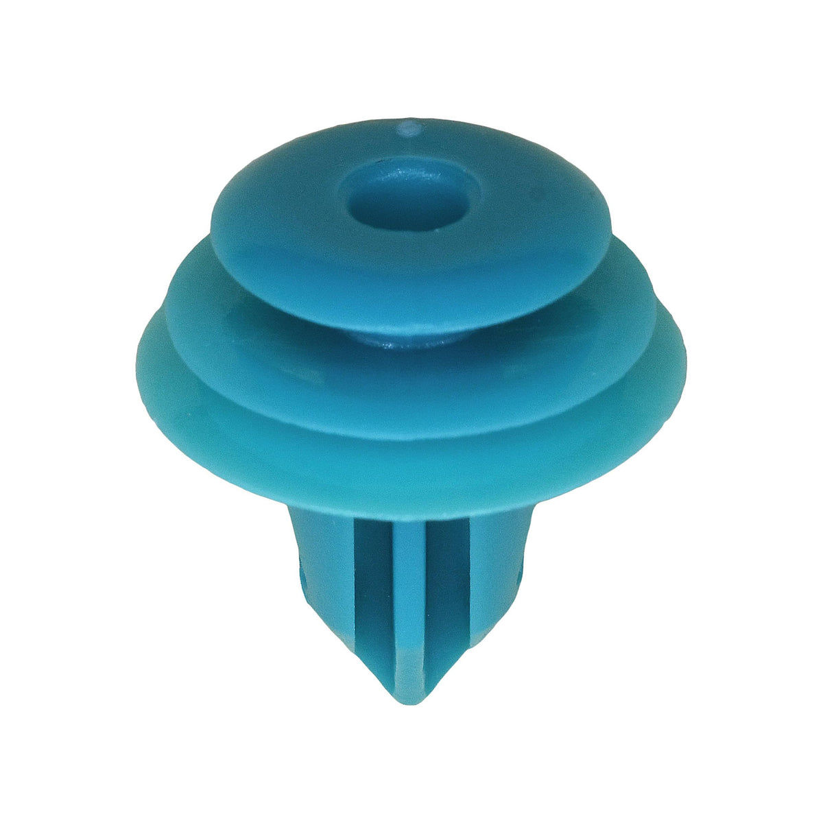 14mm Turquoise Nylon Trim Panel Retainer, 18mm Head