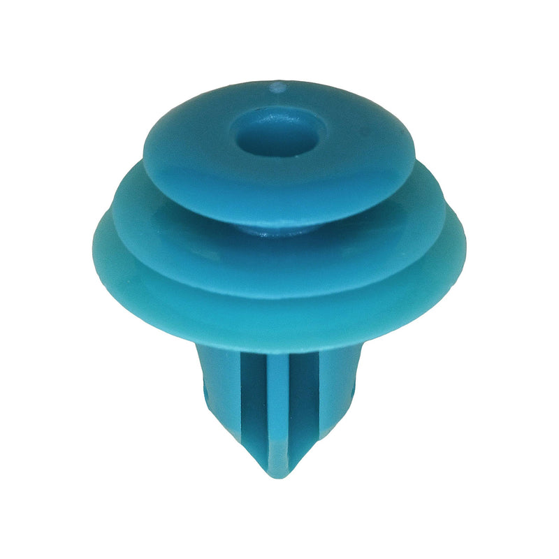14mm Turquoise Nylon Trim Panel Retainer, 18mm Head